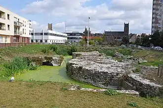 Les vestiges du boulevard Saint-Pry.