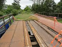 L'ancien Chemin de fer et son pont sur le canal.