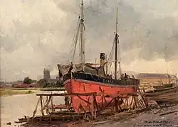 Bateau au port de Dieppe