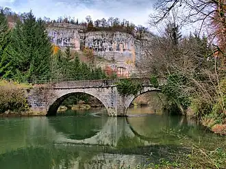 Le Dessoubre au pont de Battenans-Varin.