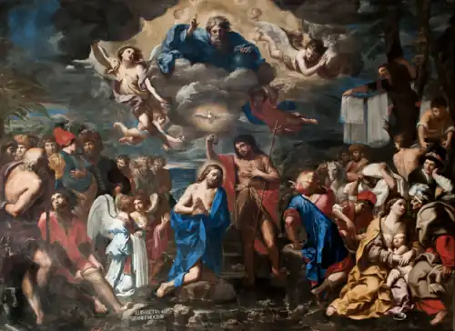 Le Baptême de Jésus-Christ, Elisabetta Sirani.