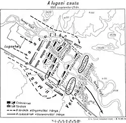Description de l'image Battle of Lugos September 1695.jpg.