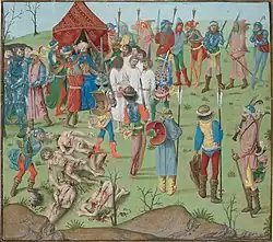 Exécution de prisonniers chrétiens après la bataille de Nicópolis (1396).