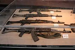 Fusils Type 98-1 trouvés à bord du navire.