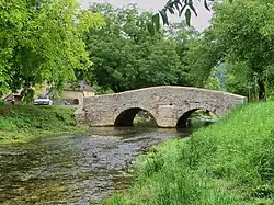 Le pont de La Peyrouse sur la Seille.