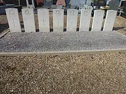 Les tombes de guerre de la Commonwealth War Graves Commission.