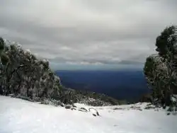 Le vu depuis le Mont Baw Baw station de ski, Victoria