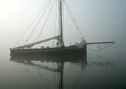 Le Doris à l'ancre.