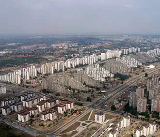 Urbanisme en blocs d'immeubles à Belgrade