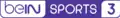 Logo de beIN Sports 3 depuis le 1er janvier 2017.