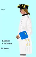 régiment de Beauce de 1734 à 1740
