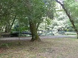 Le bas du parc près des Fontaines bleues