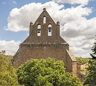 Clocher-mur de Saint-Jean-de-Coquessac.