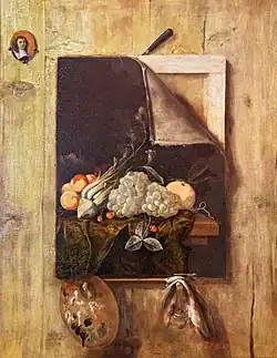 Cornelis Norbertus Gysbrechts, Nature morte, trompe-l'œil.