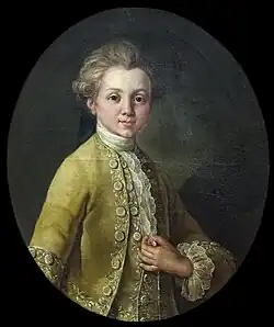 André Chénier en 1773 (à 11 ans).