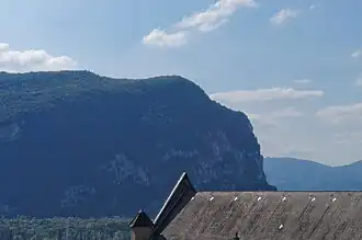 Le bec de l'Échaillon depuis Voreppe.