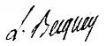 Signature de Louis Becquey
