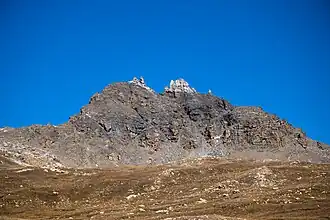 Les becs de Bosson vus depuis le pas de Lona.