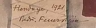 signature de Bedřich Feuerstein