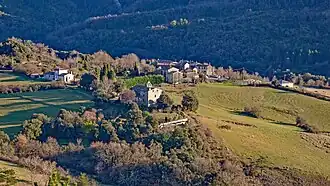 Le village vu de l'ouest.