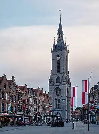 Beffroi de Tournai, Belgique, XIIe&nbsp;siècle.
