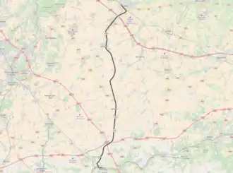 Voir la carte de la ligne.