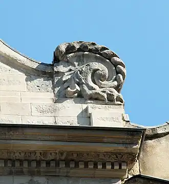 Volute à godron droite.