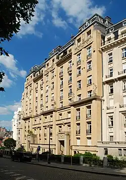 Façade de l'avenue Duray.