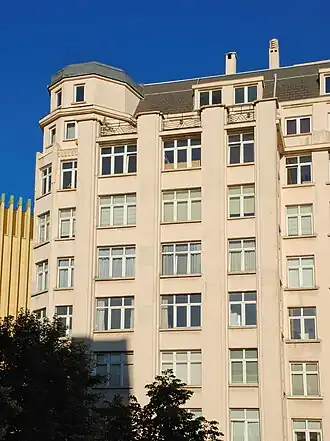 Façade de l'avenue du Congo.