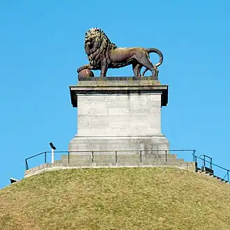 Le Lion de Waterloo (1826), sur la Butte du Lion