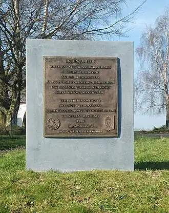 Monument au 5e régiment de dragons légers.