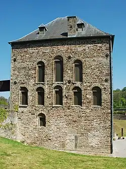 La façade sud : état 2017 après la restauration de 2014.