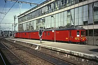 Rame postale belge en 1986.