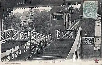 Intérieur de la gare du funiculaire.