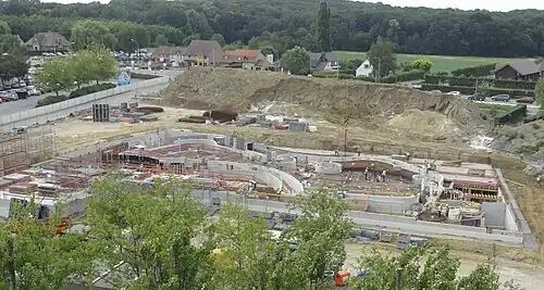 La construction en juillet 2018.