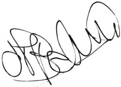 signature de Jean-Paul Belmondo