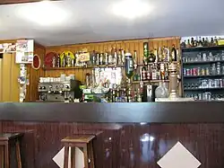 Comptoir du bistrot de Belmont.