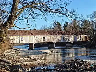 Vue de l'Auguetbrücke par-dessus l'Aar du côté nord.