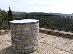 Le belvédèreen haut du donjon.