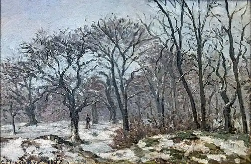 Bois de châtaigniers en hiver, Louveciennes  (c. 1872), Fondation Bemberg