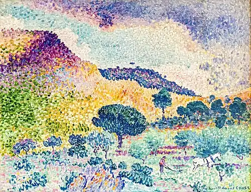La Chaîne des Maures par Henri-Edmond Cross (1906-1907).