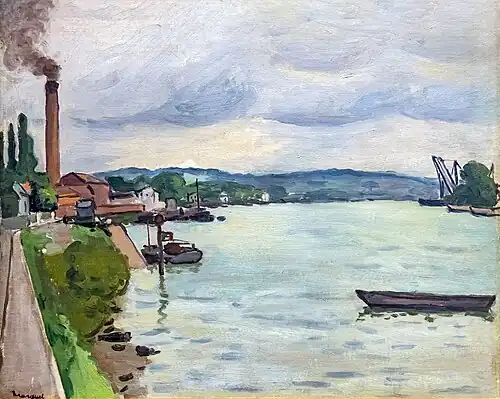 La seine (environs de Rouen) par Albert Marquet