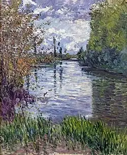 Le petit bras de la Seine en automne par Gustave Caillebotte