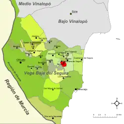 dans la comarquede la Vega Baja del Segura.