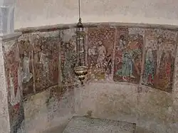 Les fresques du chœur de Saint-Blaise.