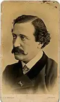 L'acteur italien Luigi Bellotti Bon&nbsp;(it), vers 1875.