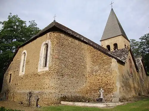 L'église de Bentayou côté chevet.