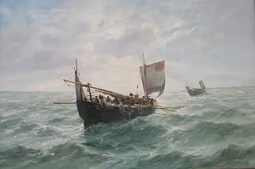 Remontée des cordes, Berck, musée de France d'Opale Sud.