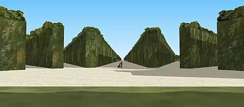 Schéma de la demi étoile des jardins de Bercy, début du XVIIIe&nbsp;siècle.