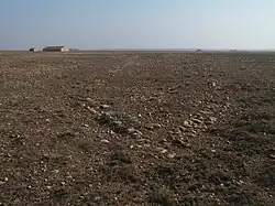 Ruines arasées d'un bâtiment